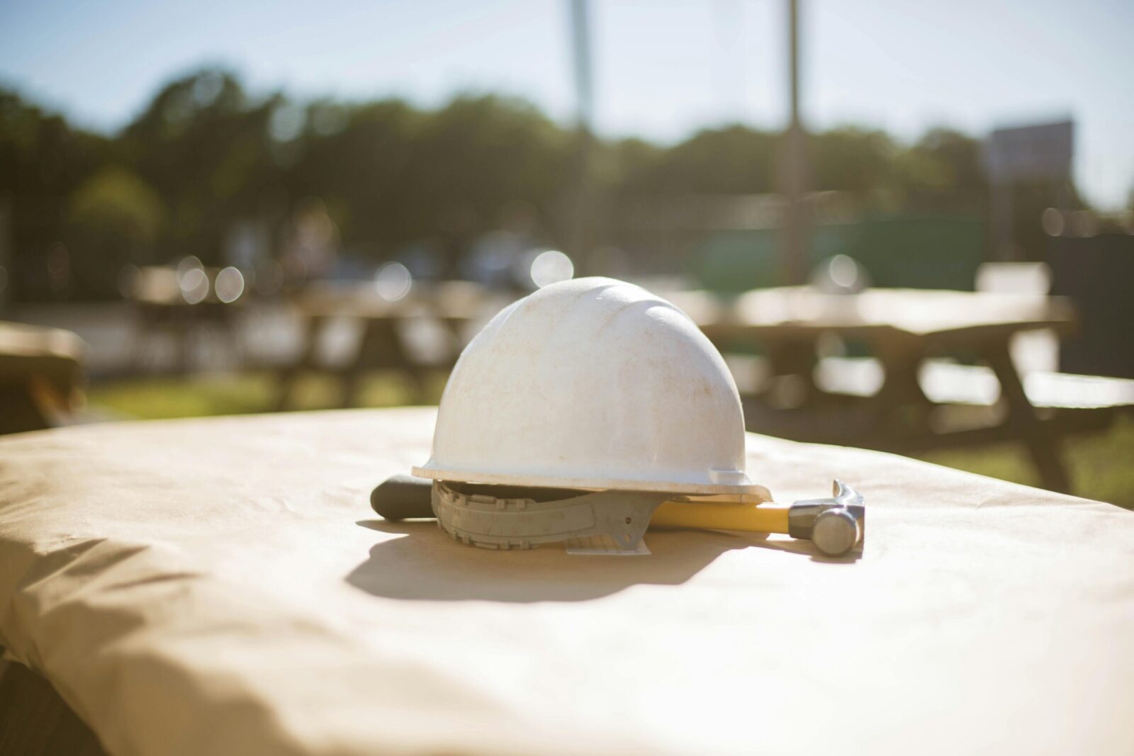 Florida subcontractor reviewing construction contract and payment protection documents before starting a project.